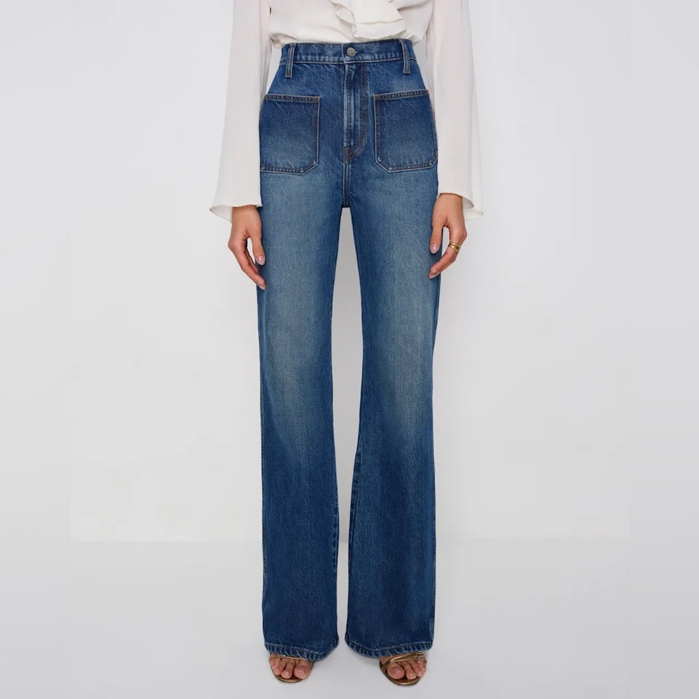 Reformation Alyesa High Rise Wide Leg Long
Jeans